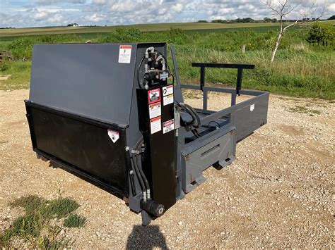 skid steer bale processor|skid steer mounted bale processor.